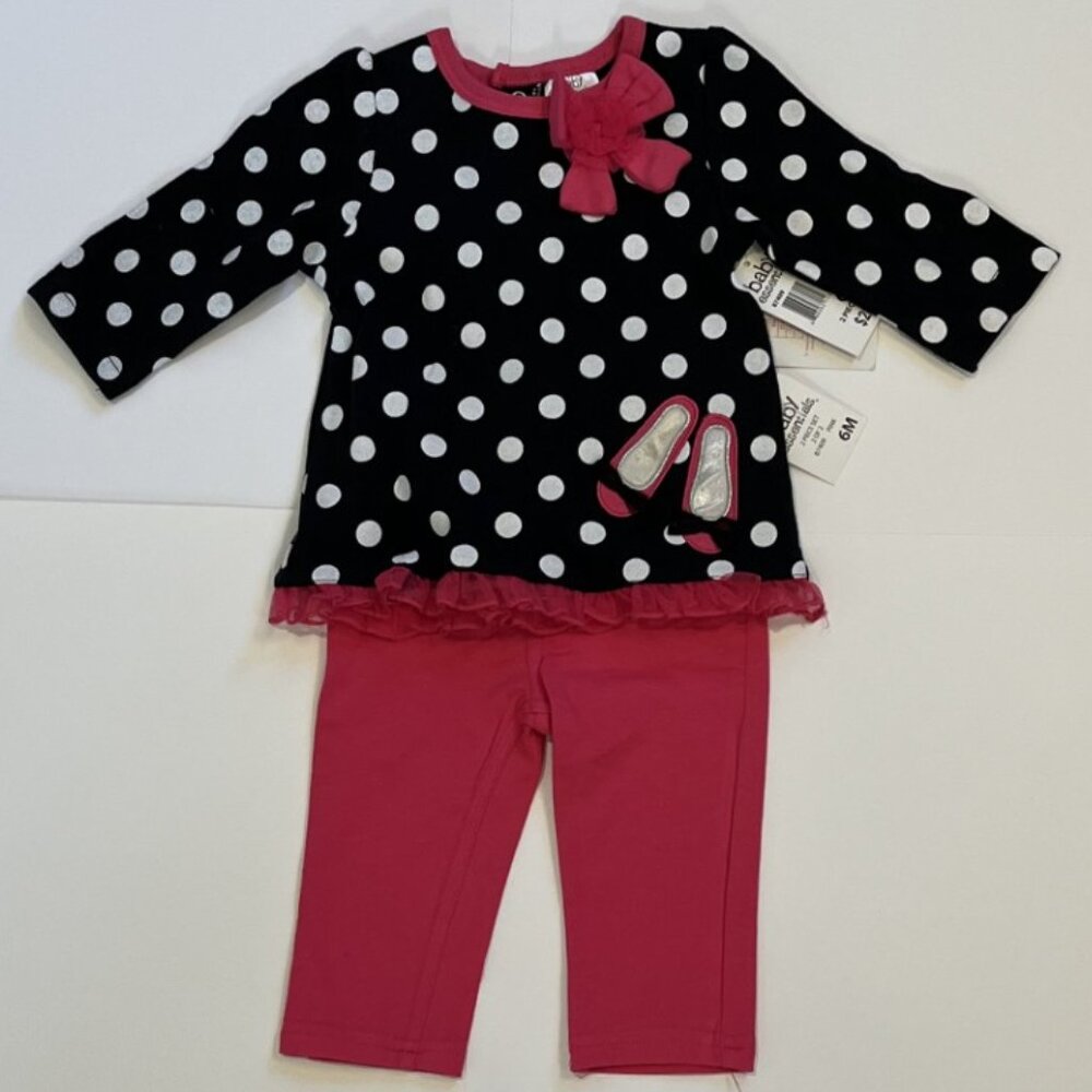 Girl Baby Long Sleeve Set 6M